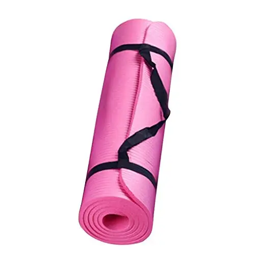 riou Esterillas Yoga Antideslizante, TPE Esterilla de Fitness Alta Densidad ecológica, Esterilla de Yoga Fitness Masculina y Femenina, Ejercicio de Pilates, Fácil de Llevar