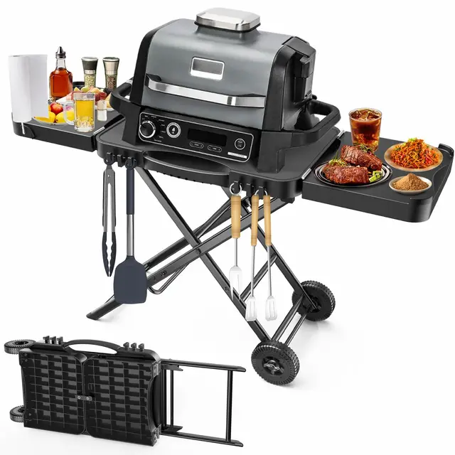 bbqmall mesa plegable ninja woodfire