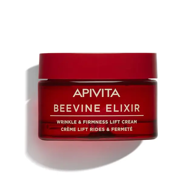 Apivita Beevine Elixir Crema Lift y Firmeza - Textura Rica - Hidratante Facial antiedad con propóleo, colágeno Vegetal y ácido hialurónico - Antiarrugas, Reafirmante, Lifting, Nutritivo