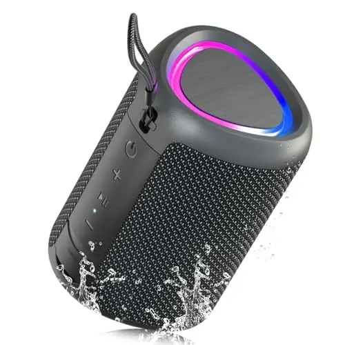 UOHHBOE Altavoz Bluetooth Portátil 15 W RGB IPX5