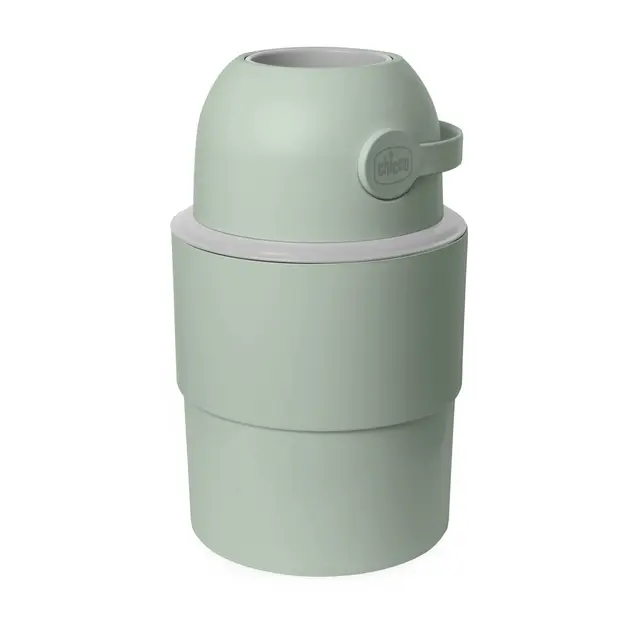 Chicco Contenedor para pañales Compacto con Control de Olores, Desecho de Pañales, Cubo Contenedor Plegable y Ahorrador de Espacio, Poco Voluminoso, No requiere Recargas, se Usan las Bolsas Normales