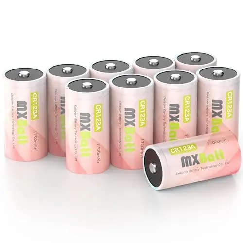 mxbatt cr123a batería litio 1700mah