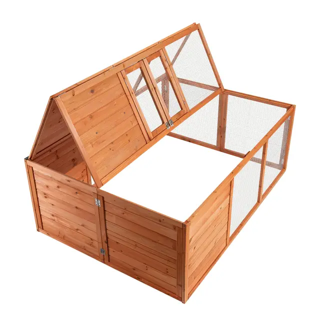 wiltec 60311 conejera abatible exterior