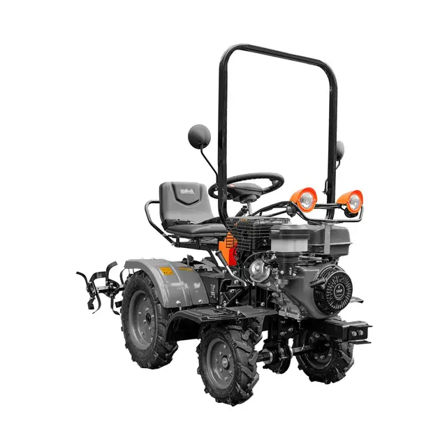 Kawapower Mini Tractor Cultivador 14HP Gasolina - Arranque Eléctrico, 4 Velocidades