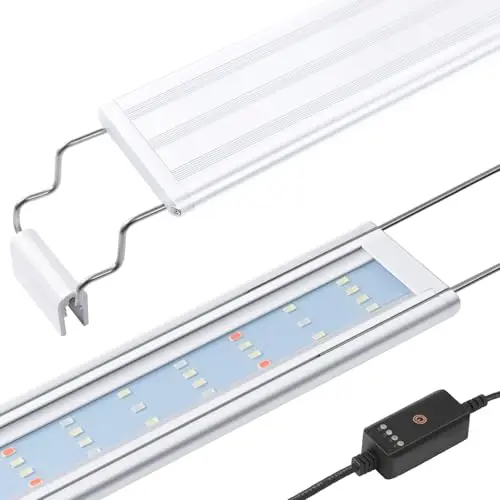 FEDOUR Luz LED Acuario RGB con Temporizador 30-40 cm