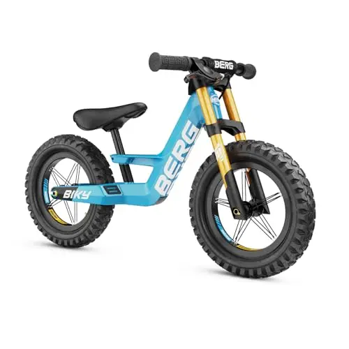 Berg Biky Cross - Bicicleta para niños y niñas a Partir de 2 años de Edad, Bicicleta para niños con Freno de Mano, neumáticos de Aire, sillín Ajustable en Altura y Marco de magnesio Ligero