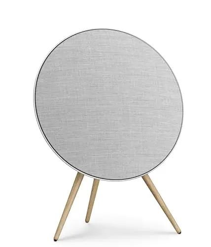 Bang & Olufsen Beosound A9 (5ª generación) – Altavoz WiFi y Bluetooth para casa, Altavoz de pie Potente con Sonido Envolvente, diseño icónico con Patas de Roble para salón - Natural Aluminium