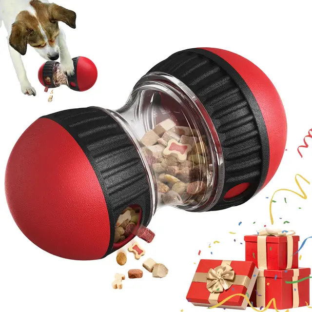Juguete Interactivo para Perros, Juguete Indestructible para Cachorros, Alimentador Lento para Perro Mejora la Digestión, Dispensador de Comida para Razas Grandes y Medianas