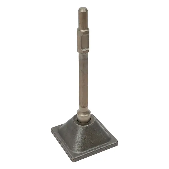 Machacador de martillo de hormigón herramienta para compactar hormigón, placa de apisonamiento antichoque de 1-1/8 pulgadas, vástago hexagonal para trabajos de alcantarillado