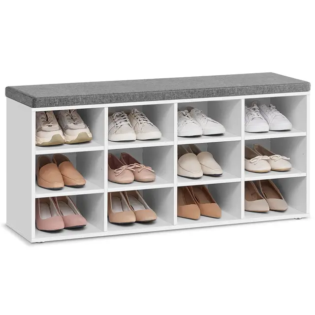 vasagle lhs012w14 banco zapatero 12