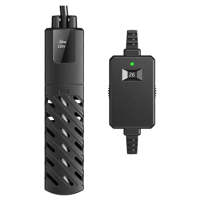 GERUI Mini Calentador de Acuario 15L, 100-240V, 50/60Hz, Rango de Control de Temperatura: 20 °C a 34 °C, Utilizado para Acuario y Acuario PTC Aislamiento Térmico Consistente Automático Fine