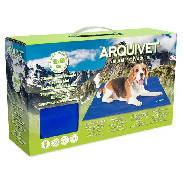 Arquivet - Alfombra Refrescante para Perros y Gatos, Autorefrigerante, Pet Cooling Mat 50x90 cm para Mascotas