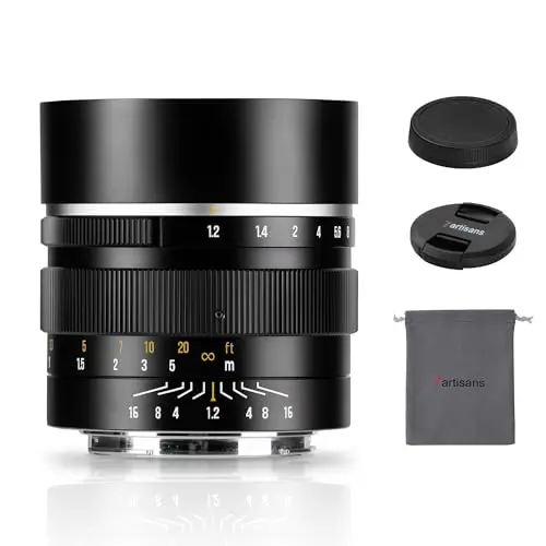 Lente Fijo 7artisans de 50 mm F1.2 APS-C 32° con Enfoque Manual y Gran Apertura, Compatible con Nikon Z, Zfc y Z50, Z30