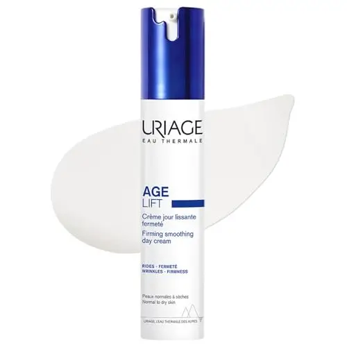Uriage Age Lift Crema Antiedad con Protector Solar SPF30. Crema diaria para rostro, cuello y escote con Retinol y Ácido Hialurónico - Menos arrugas, mayor firmeza. Textura cremosa no grasa - 40ml