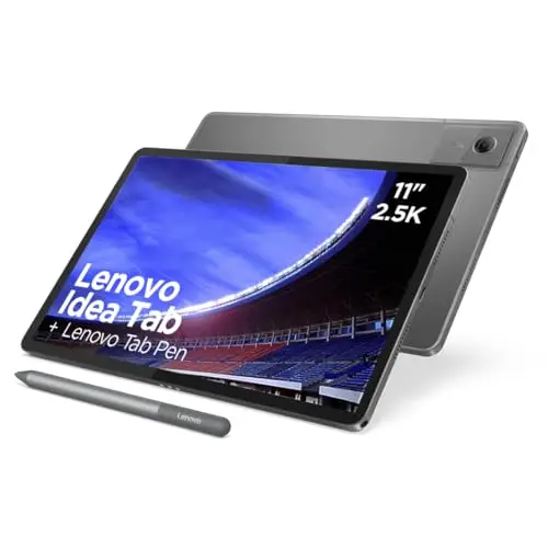 Lenovo Idea Tab – Tablet 11" 2.5K (MediaTek Dimensity 6300, 8 GB RAM, 128 GB UFS, 90 Hz, 4 Altavoces, Wi-Fi 5, Bluetooth 5.2, Android 15) Color Gris – Incluye Tab Pen