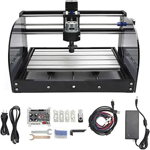 RATTMMOTOR Fresadora CNC 3018-Pro Max, 3 ejes CNC Fresadora/Máquina grabadora GRBL Control 420 x 350 x 270 mm, ER11 para PVC PCB tallado en madera DIY grabador