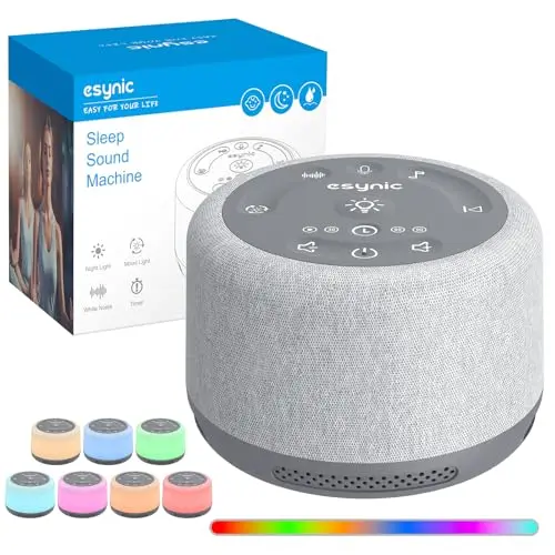 esynic máquina ruido blanco portátil
