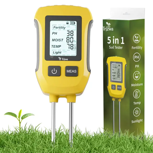 e-chief medidor suelo 5 en 1 lcd
