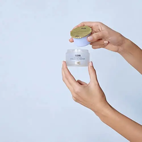 ISDIN Isdinceutics Eco-Refill Hyaluronic Moisture Normal to Dry, Crema Facial Hidratante con Ácido Hialurónico para Piel Normal a Seca, +57% Hidratación en 2 horas, 50 g