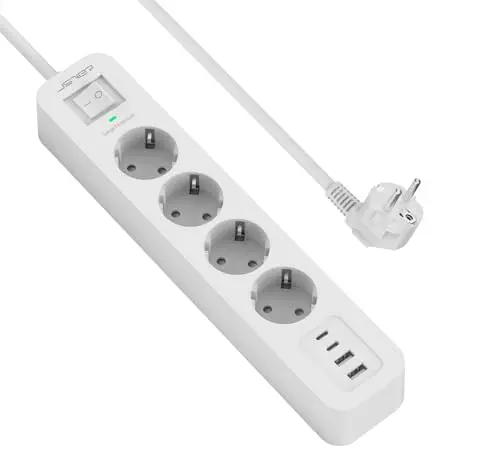 jsver ps4046 regleta 4 tomas + usb