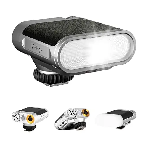 VILTROX Z1+ Cámara Mini Flash Speedlite GN12 6500K Flash Cámara Flash 7 Niveles S1/S2 Control óptico Caja Softbox desmontable Compatible con Canon Fuji Nikon Panasonic Olympus Cámaras