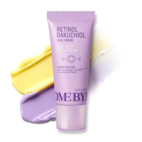 SOME BY MI Retinol Bakuchiol Dual Cream – 50 ml – Hidratante coreano con colágeno y retinol para una piel suave y radiante – Tratamiento tónico y calmante con niacinamida, pantenol y vitamina E