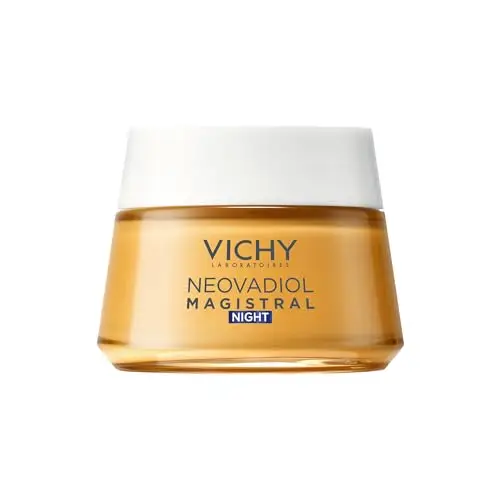 Vichy Crema de Noche Perimenopausia, Revitalizante, Redensificante, Enriquecida con Agua Volcánica de Vichy y Proxylane, Para Pieles Maduras, Neovadiol, 50 ml | Revitalizante, Redensificante, Enriquecida con Agua Volcánica de Vichy, Con Proxylane, Para Pieles Maduras