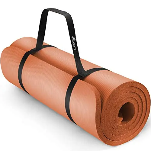 TRESKO® Esterilla de fitness 185 x 60 cm y 190 x 100 cm para gimnasia, yoga, pilates y cualquier tipo de entrenamiento | Suave y cómoda | Espuma NBR