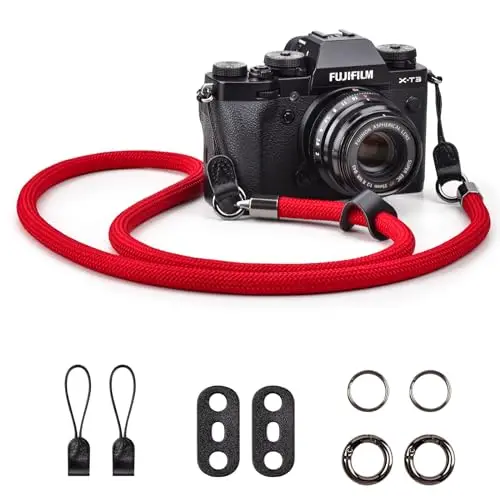 VOVMOEYA Correa Cámara, correa para el cuello y el hombro para cámara Fujifilm XS20 XT5 XH2S Canon EOS R6 R7 R8 R10 R50 Sony A6700 A7C II A7IV A7R IV