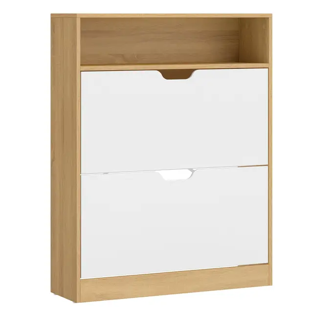 vasagle custos zapatero 2 puertas 102 cm