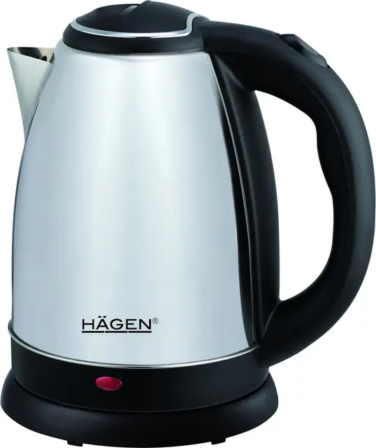 Hagen - Acero inoxidable - Hervidor eléctrico - sin cable - 1,8L HA5525-SIL-Plata