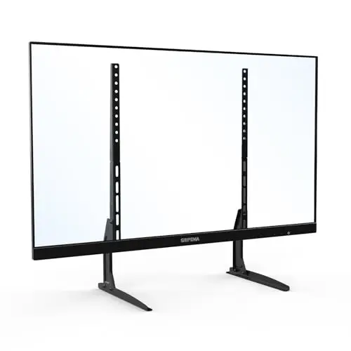 GRIFEMA Soporte TV Pie para Pantallas de 22"-80" Pantalla LED/OLED/Curva/Plana, Soporte Television Pie Carga Máx. 50 kg, MAX VESA 800x400mm -Negro