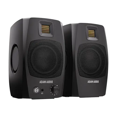 ADAM Audio Sistema de monitorización de sobremesa Activo D3V con conexión USB-C (par, Negro)