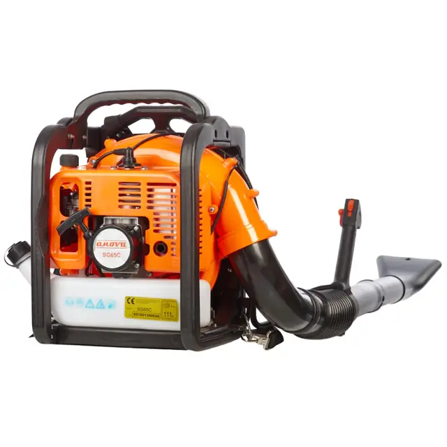 ANOVA - Soplador Gasolina | 3,9 HP - 2,9 KW | 65,5 CC | 10 KG | Volumen Aire 19,7 M³/MIN | Velocidad Aire 85 M/S | para Limpieza de Hojas, Recortes y Restos en Jardines y Aceras | Arranque Manual