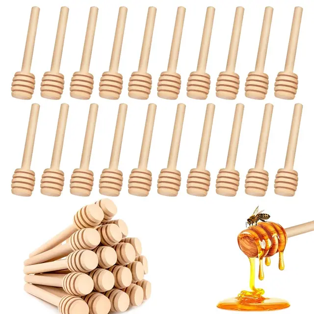 zxbbtz 60 palitos madera para miel 8 cm