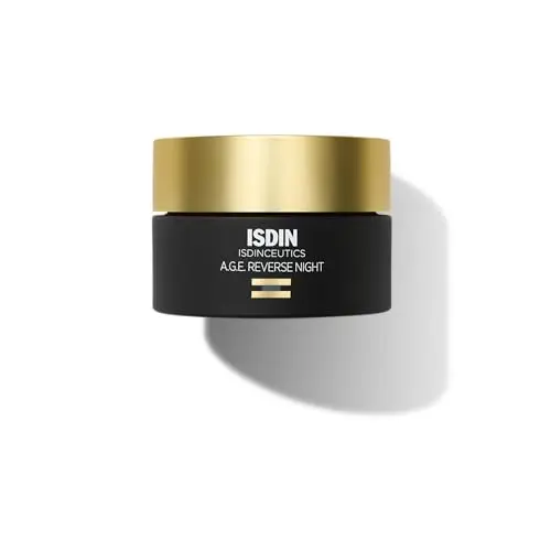 ISDIN Isdinceutics Age Reverse Night, Crema facial nocturna, Crema antidedad reparadora de noche con Melatonina, 50g