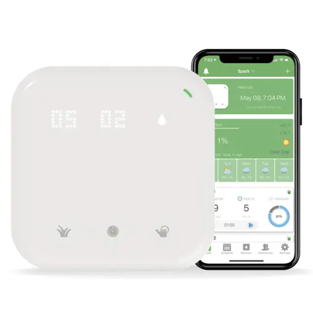 Controlador de riego inteligente Netro Spark con wifi, previsión meteorológica, acceso remoto (16 zonas)