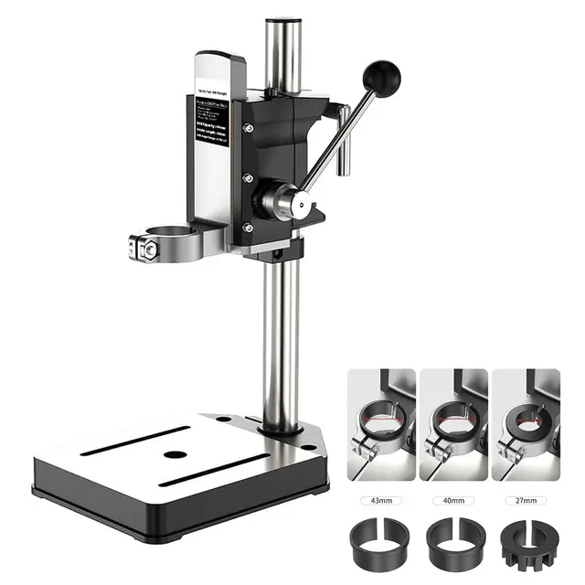 Soporte De Prensa De Taladro Manual,Banco De Trabajo De Prensa De Taladro De Mesa,Soporte De Perforación Ajustable,Soporte De Mesa Eléctrico,Herramienta De Reparación Con Base De Aleación Aluminio