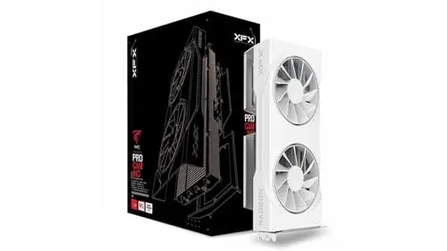 XFX Swift AMD Radeon RX 9060 XT OC White Gaming Edition con 16 GB GDDR6 HDMI 2xDP, AMD RDNA™ 4 (RX-96TSW16WQ)