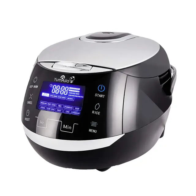 Yum Asia Sakura Olla arrocera con cuenco de cerámica y lógica difusa avanzada (8 tazas, 1,5 litros) 6 funciones de cocción de arroz, 6 funciones de multicocina, pantalla LED Motouch, 220-240V EU