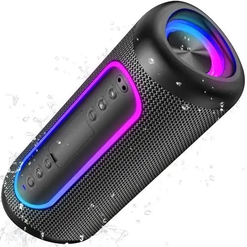 UOHHBOE Altavoz Bluetooth Portátil 30W RGB