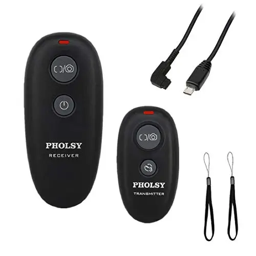 PHOLSY Disparador Control Remoto Cámara Mandos a Distancia Inalámbrico para Sony a1 a9 a9M2 a7M2 a7M3 a7M4 a7RM2 a7RM5 a7RM4 a6600 a6100 RX100M5 RX100M6 RX100M7 a99 a77 a67 a68 a65 a57 a58