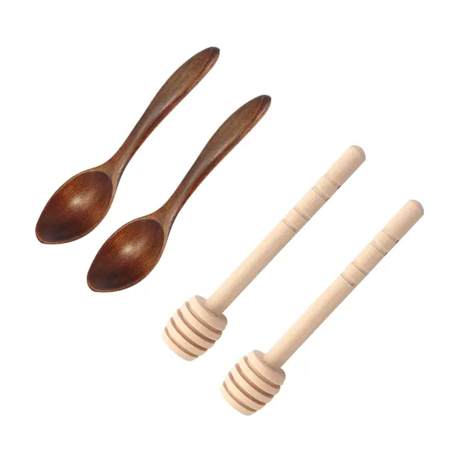 youzmy agitador miel madera 4 piezas