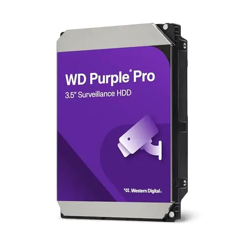 WD Purple Pro 12 TB Smart Video Disco Duro Interno de 3,5" - 7200 RPM, AllFrame Technology, 550 TB/año, 256 MB Caché