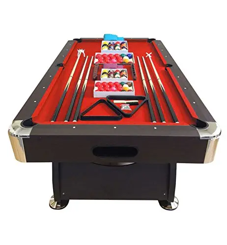 Mesa de Billar Juegos de Billar Pool 8 ft Carambola Medición de 220 x 110 cm Roj Nuevo embalado Disponible Rojo