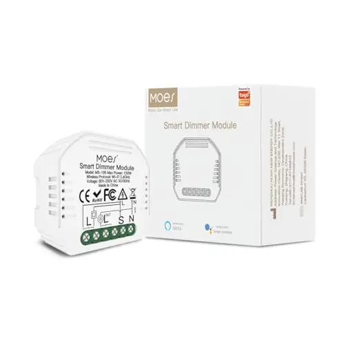 moes mini wifi módulo dimmer led
