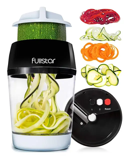 Fullstar Cortador de Verduras en Espiral 4 en 1 con Recipiente