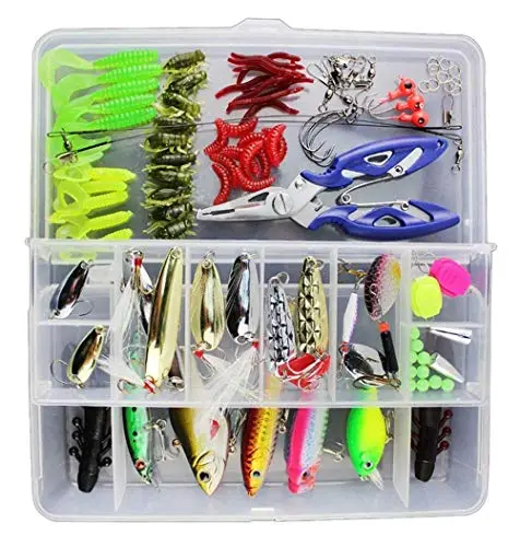 vicloon 120 pcs set señuelos pesca
