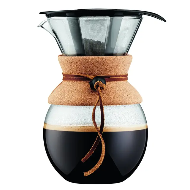Pour over: cafetera de goteo con filtro permanente, 1.0 l
