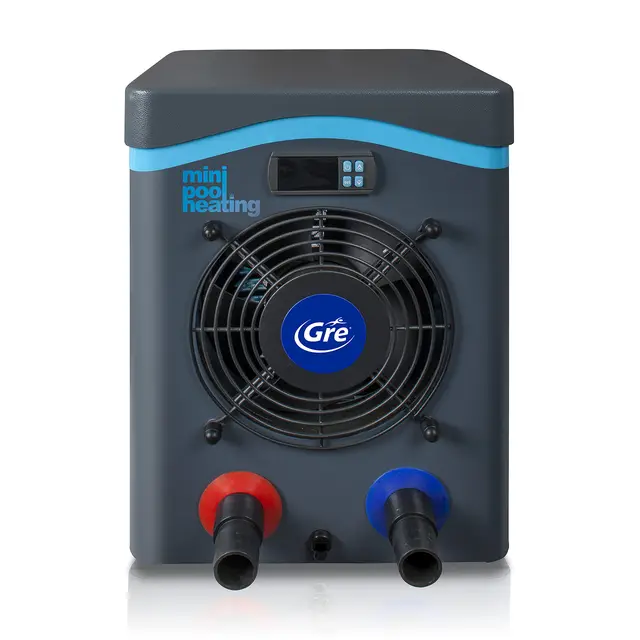Bomba de Calor Mini para Piscina sobre Suelo de hasta 20 m3, Calefacción para Piscinas Elevadas. Color Gris - Gre HPM20
